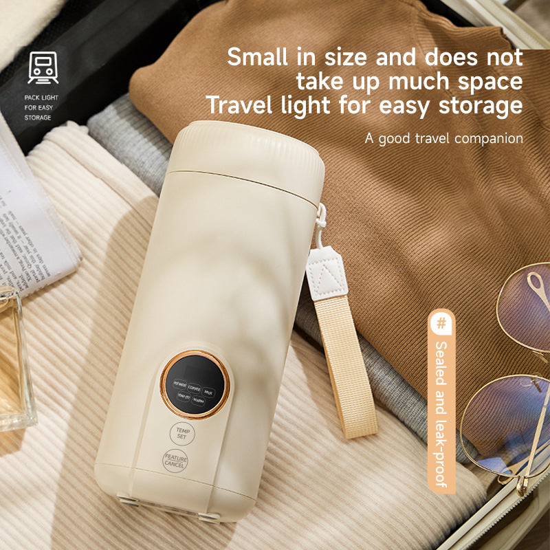 KAVIUR Travel Electric Kettle packed in luggage for business travel