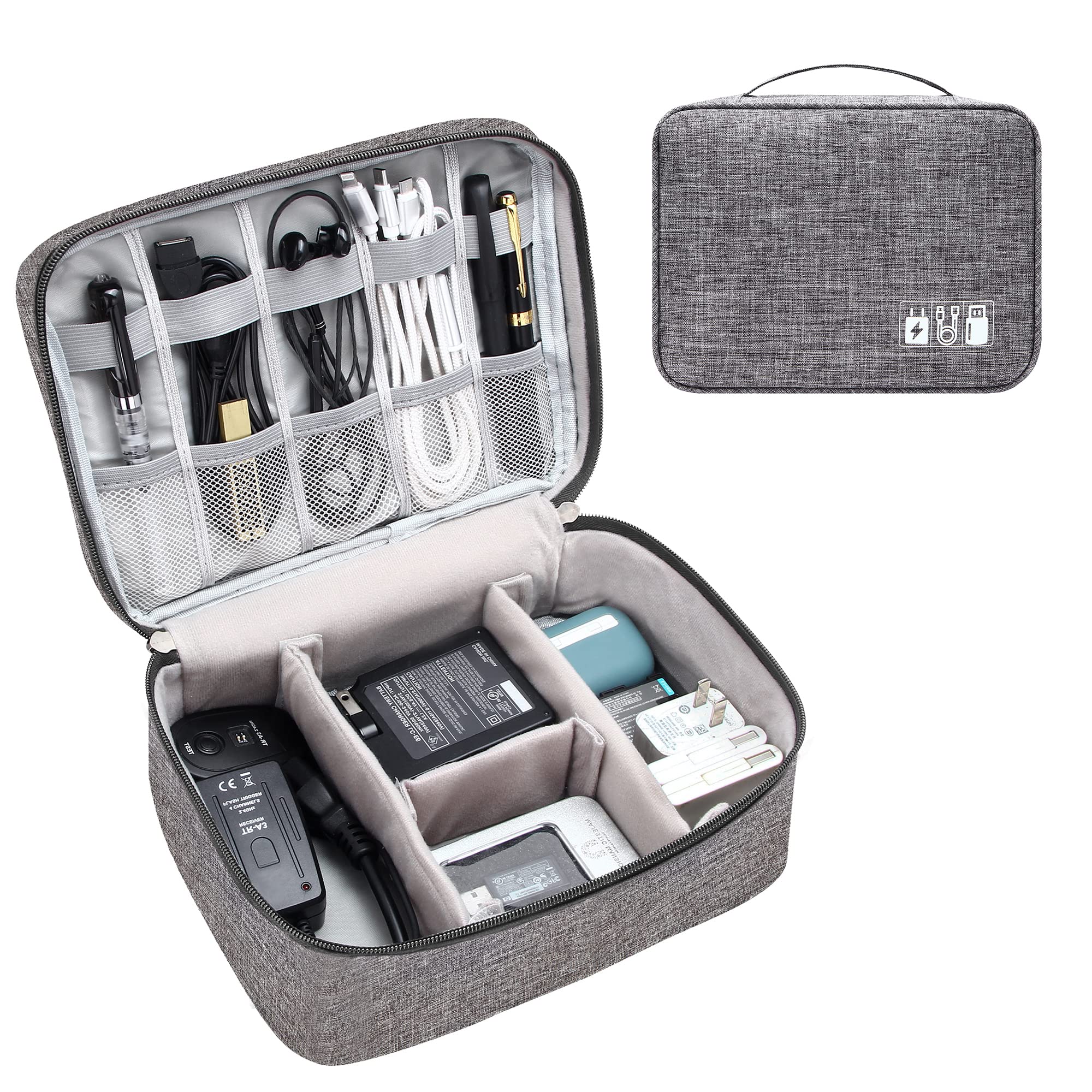 KAVIUR Executive Tech Organizer holding chargers cables and accessories
