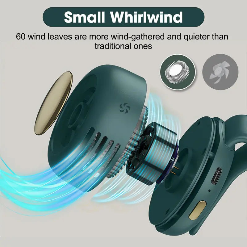 KAVIUR Air Clip compact fan internal airflow design