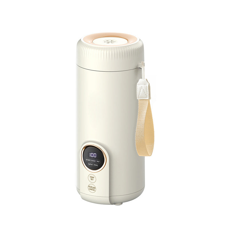 KAVIUR Travel Electric Kettle in beige on a white background