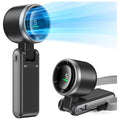 KAVIUR Air portable turbo fan in handheld and folded desktop positions